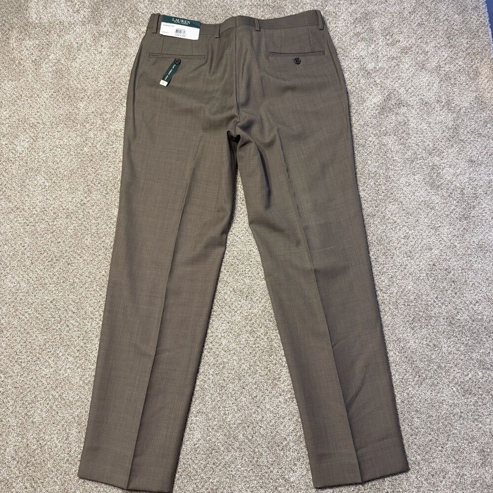 Lauren Ralph Lauren Light Brown Wool Blend Suit Pants 32W 30L RN90736 CA01129